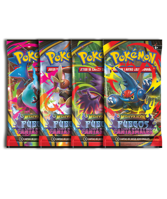 Caja de 36 Sobres - Megaevolución -Fuegos Fantasmales - Español