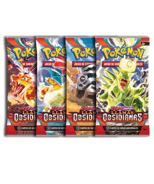 Caja de 36 Sobres - Llamas Obsidianas - Español - El Podenco TCG