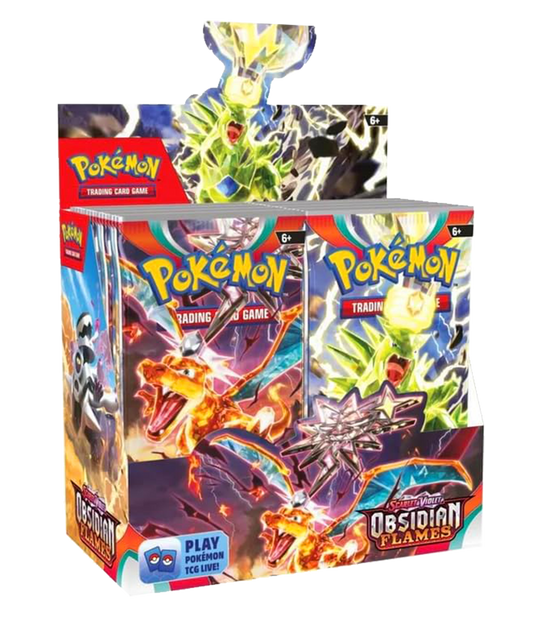 Caja de 36 Sobres - Llamas Obsidianas - Español - El Podenco TCG